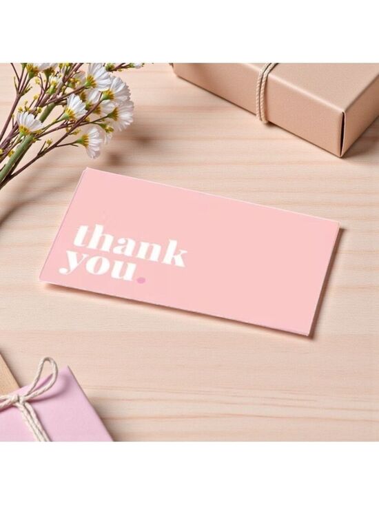 Other - 50 Chic Pink Thank You Card